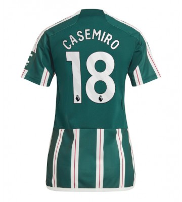 Manchester United Casemiro #18 Udebanetrøje Dame 2023-24 Kort ærmer